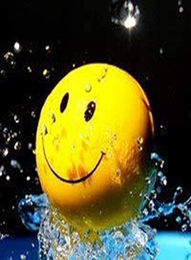 Woolco Smiley Soft Balls Cute Funny Yellow Emoji Happy Smiley Face Squeeze Sponge Balls(Pack of 12) - Image 4